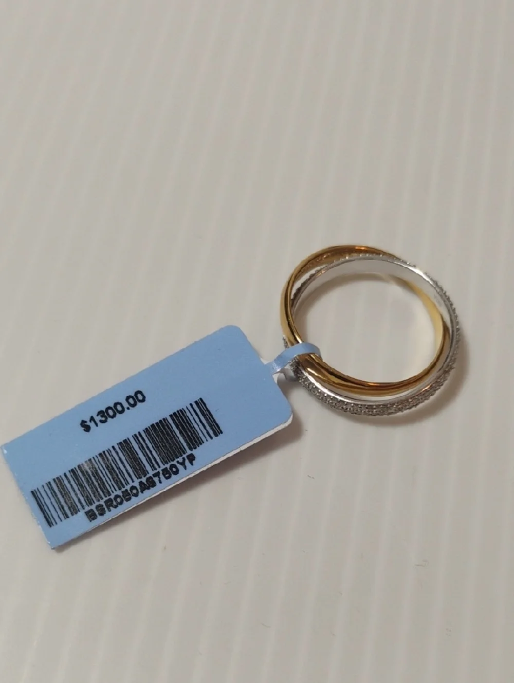 925 Sterling Silver 0.5 CTW Diamond Ring Set New With Tags $1300 - Picture 5 of 9